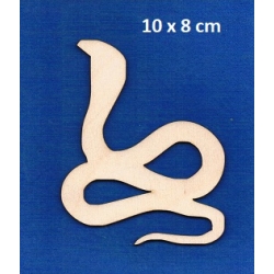 SKLEJKA #3mm Wąż 10x8cm , kobra ( seria : safari ) / 2255